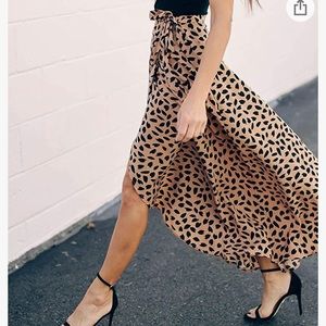 Leopard Wrap Skirt